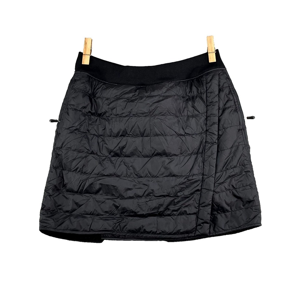 Aventure Quilted Puffer Skirt Womens Medium Black Down Insulated Outdoor Winter